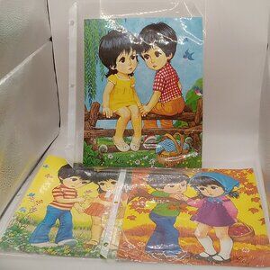 LEE BIG EYES Art Prints Boy Girl 3 Seasons 8x10" Posters Spring Summer Fall